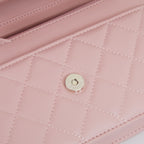 Quilted Calfskin Wallet-On-Chain Bag