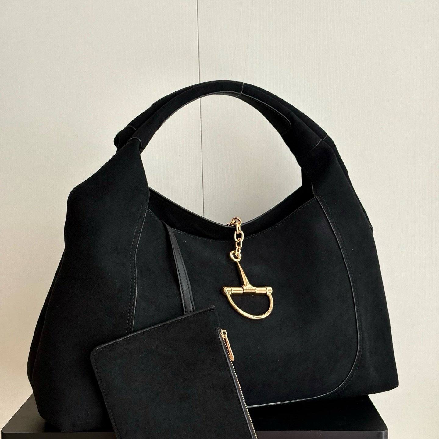 Maxi Suede Shoulder Bag : Large