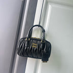 Mini Lambskin Ruched Shoulder Bag