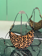 Moon Leopard-Print Haircalf Bag