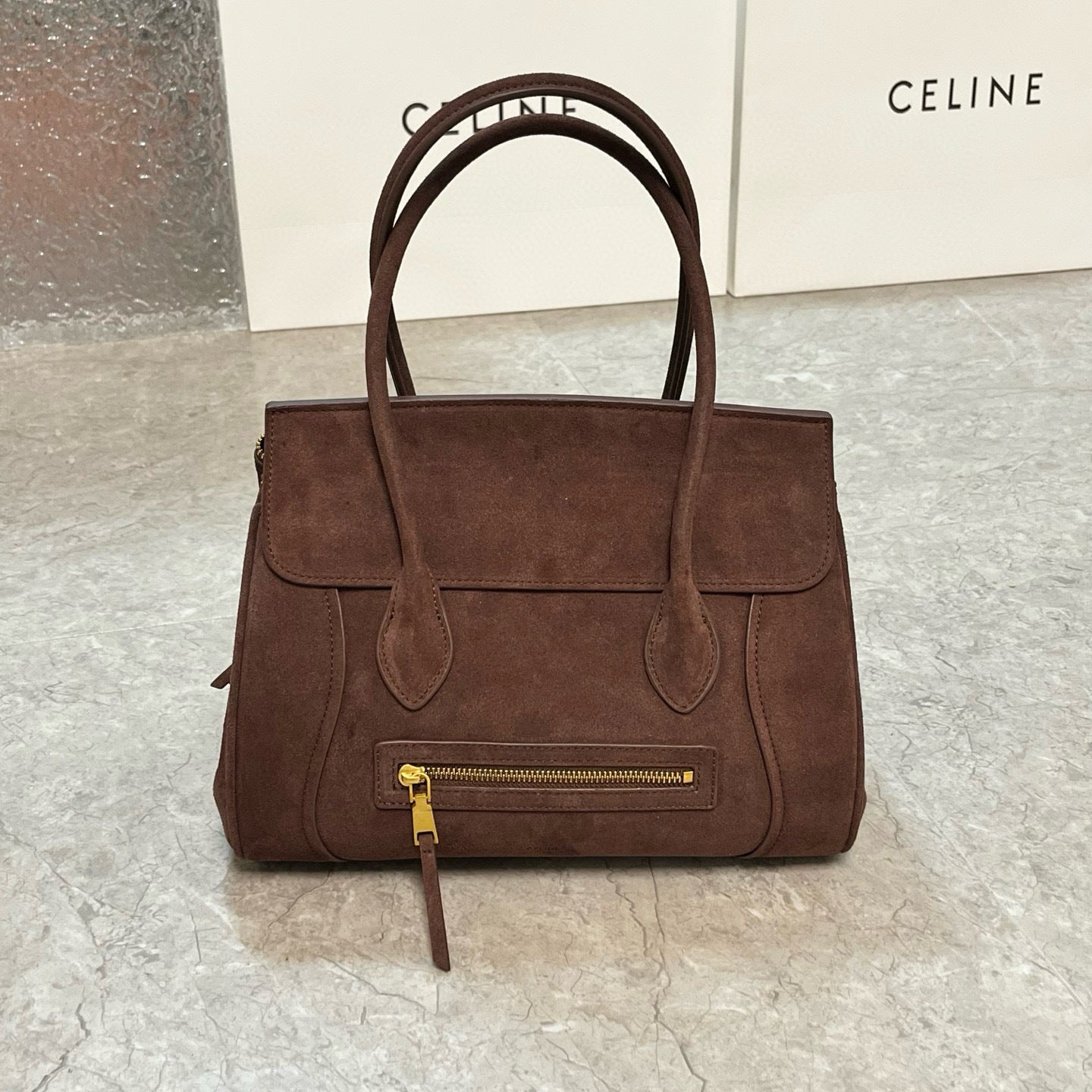 Structured Calfskin Tote Bag – Mini Size