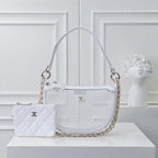 Mesh & Leather Chain Bag