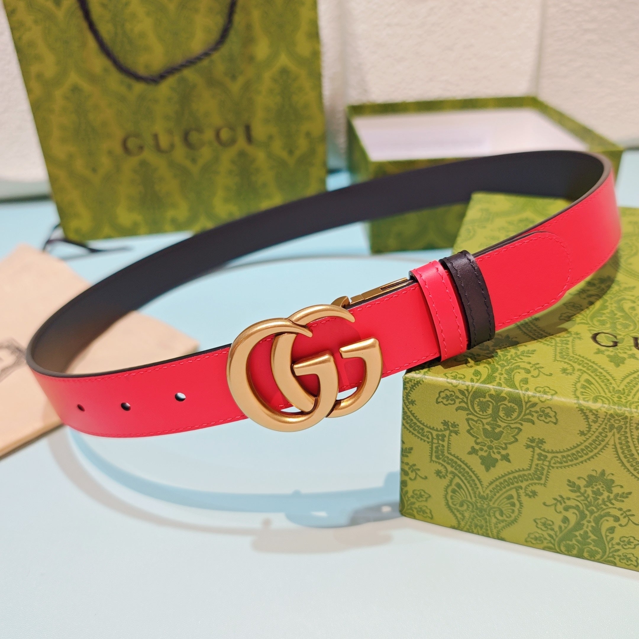3.0cm Double-Sided Leather Belt