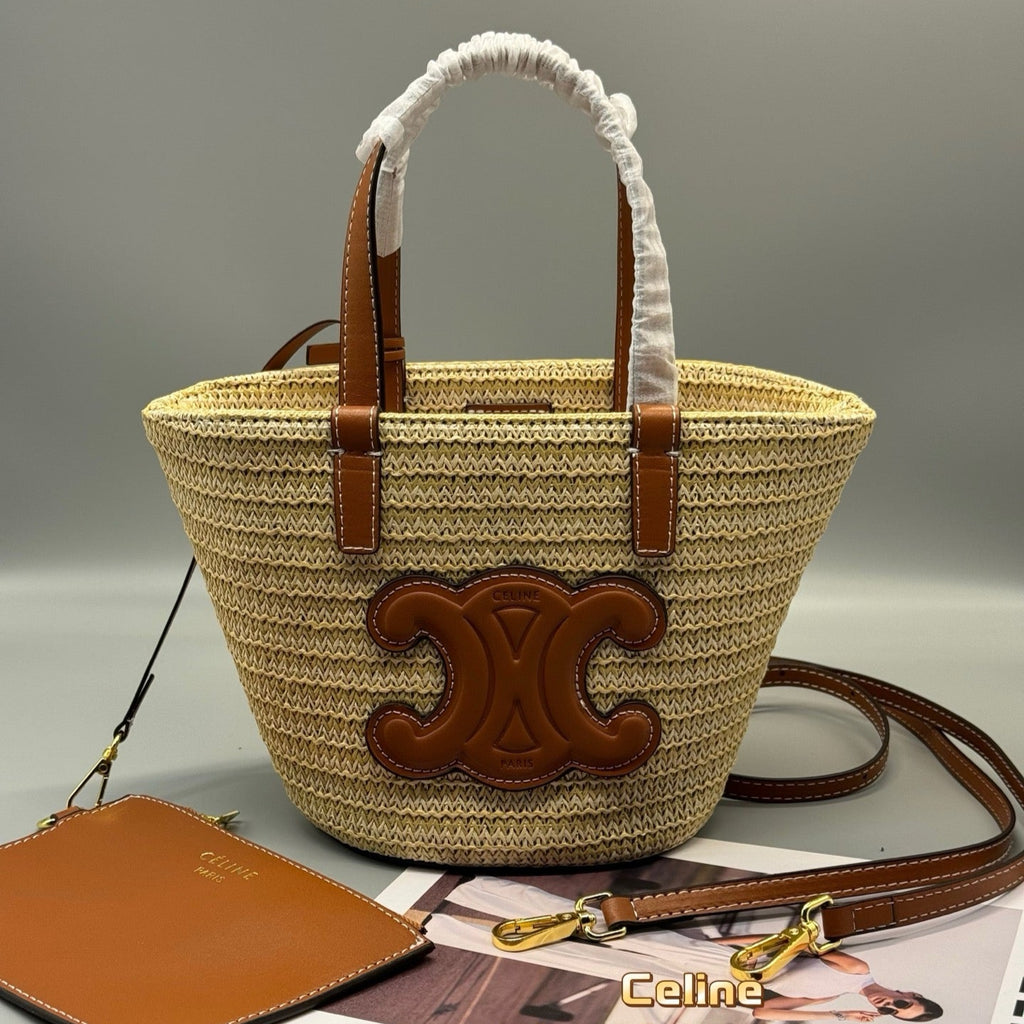Raffia Handwoven Mini Tote Bag | Moroccan Craft