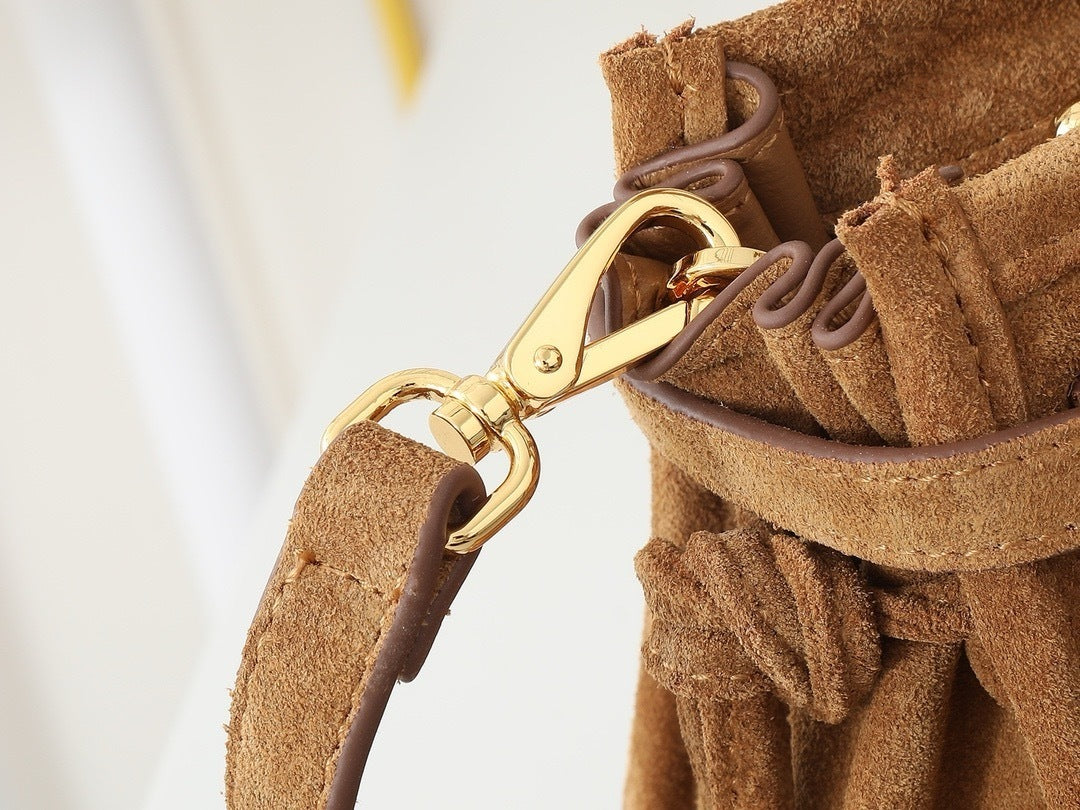 New Release P : 2024 LuxSoft Suede Small Handbag