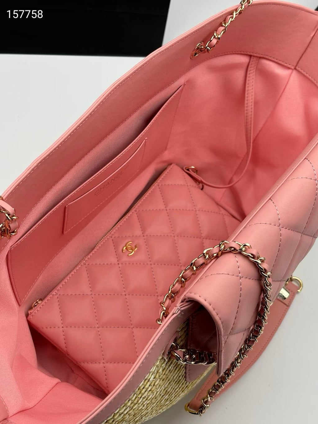 Large Woven Basket Tote Bag
