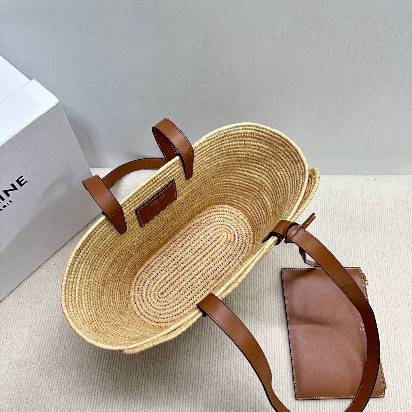 Premium++ Handwoven Basket Bag | Natural Straw & Leather Tote