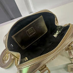Mini Lambskin Ruched Shoulder Bag