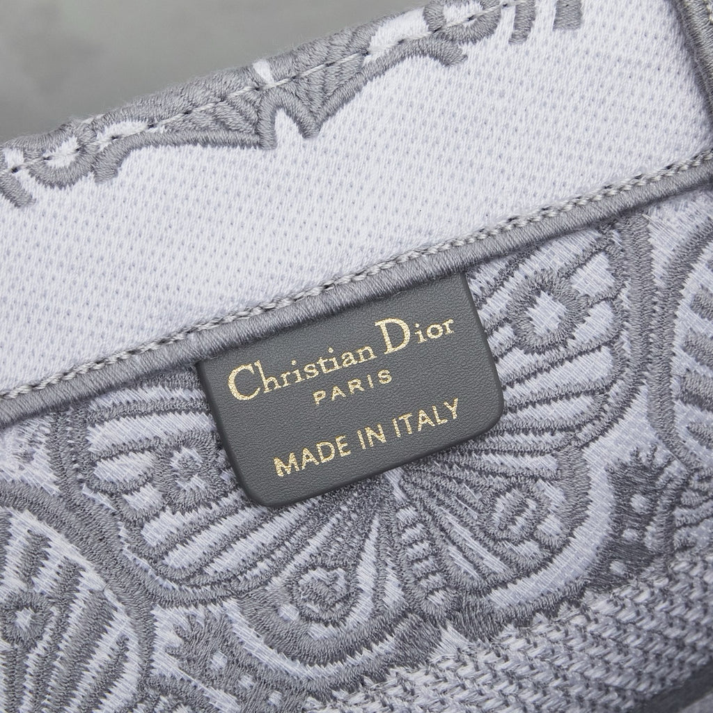 D Book Tote ( Gray Butterfly )