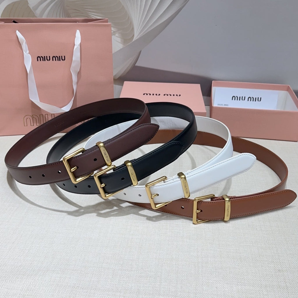 3.0cm Double-Sided Genuine Leather Belt