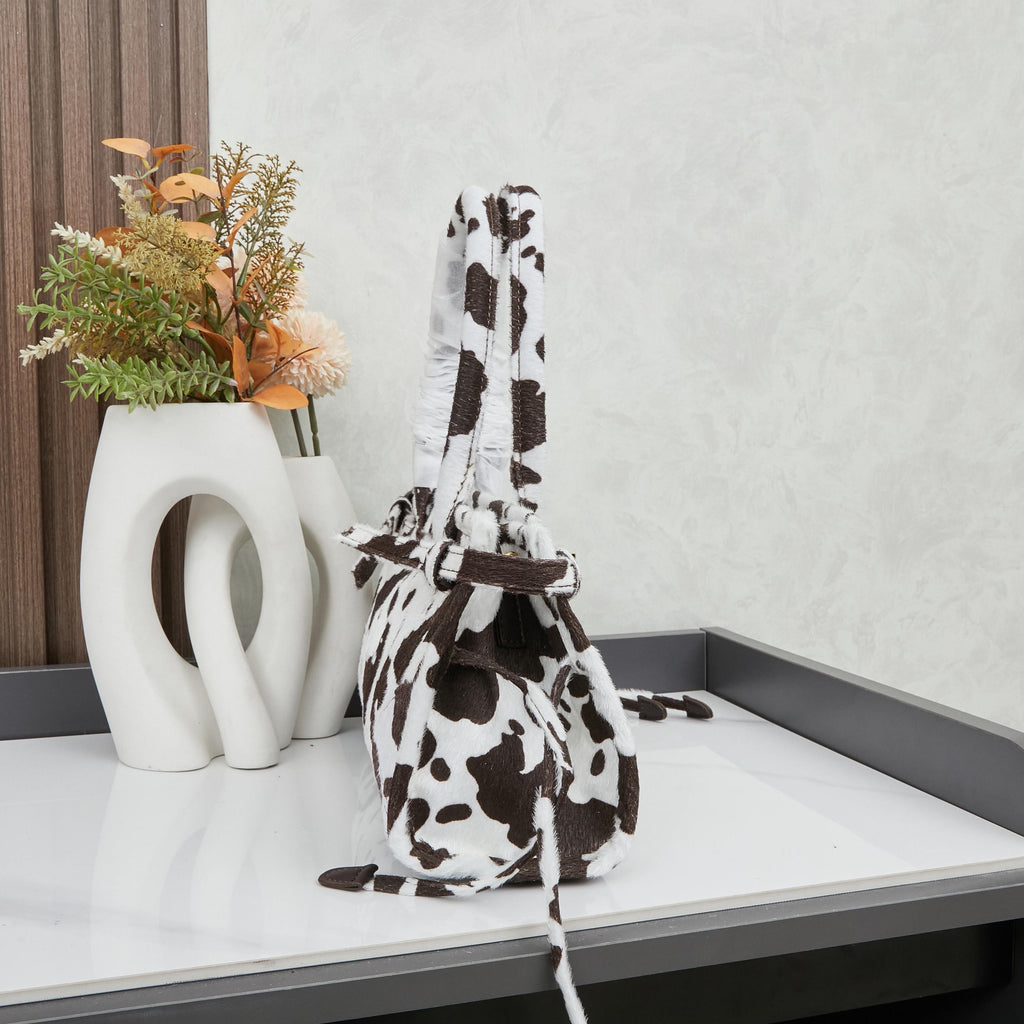 Cowprint Leather Handbag