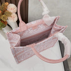 D Book Tote ( Light pink butterfly )