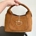 Maxi Suede Shoulder Bag :  Medium