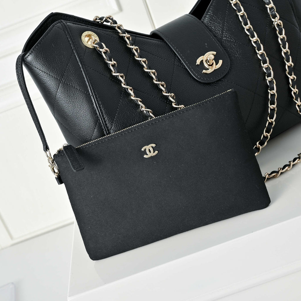 Spring Early Collection Quilted Chain Tote Bag