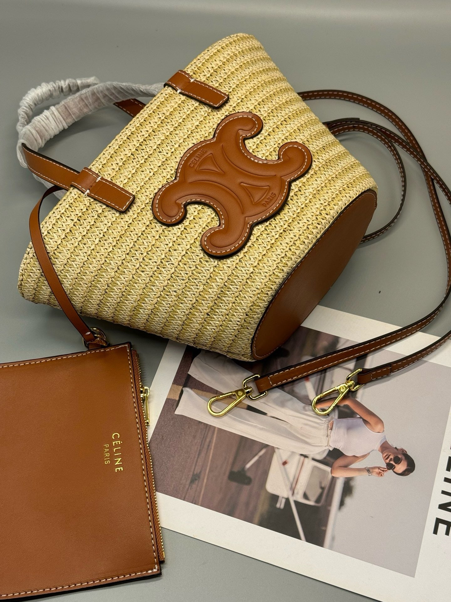 Raffia Handwoven Mini Tote Bag | Moroccan Craft