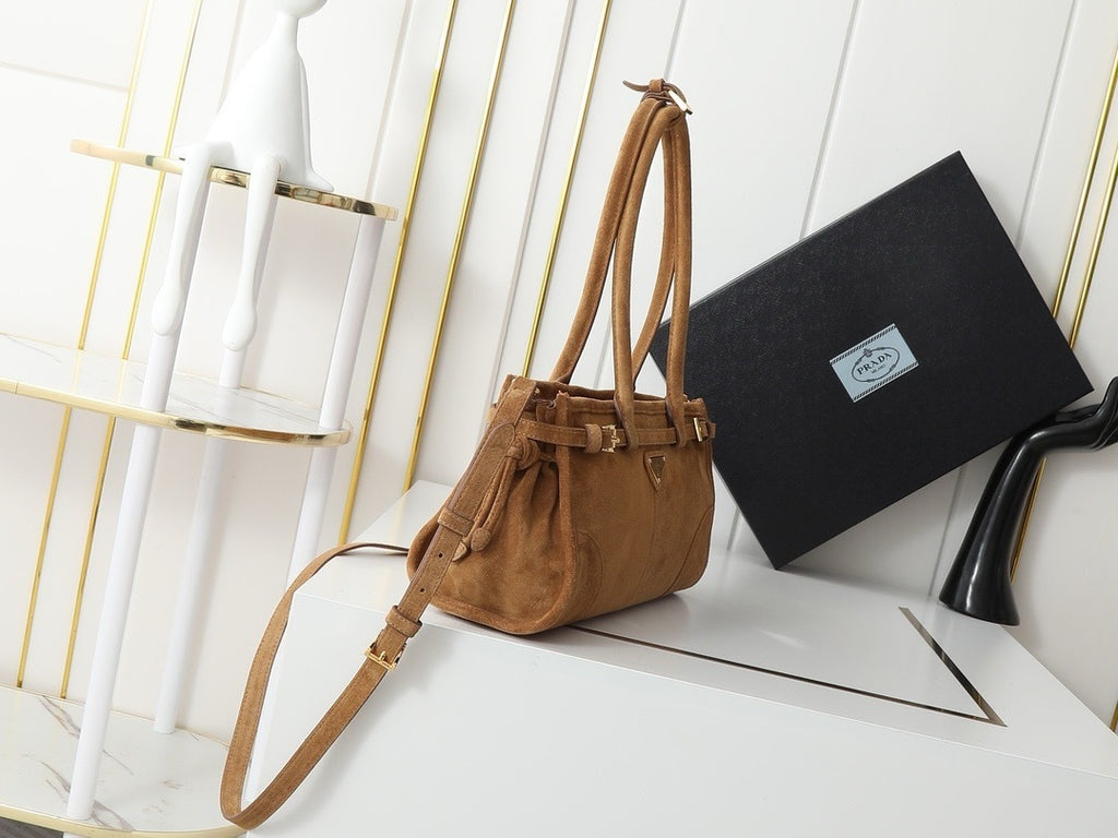 New Release P : 2024 LuxSoft Suede Small Handbag