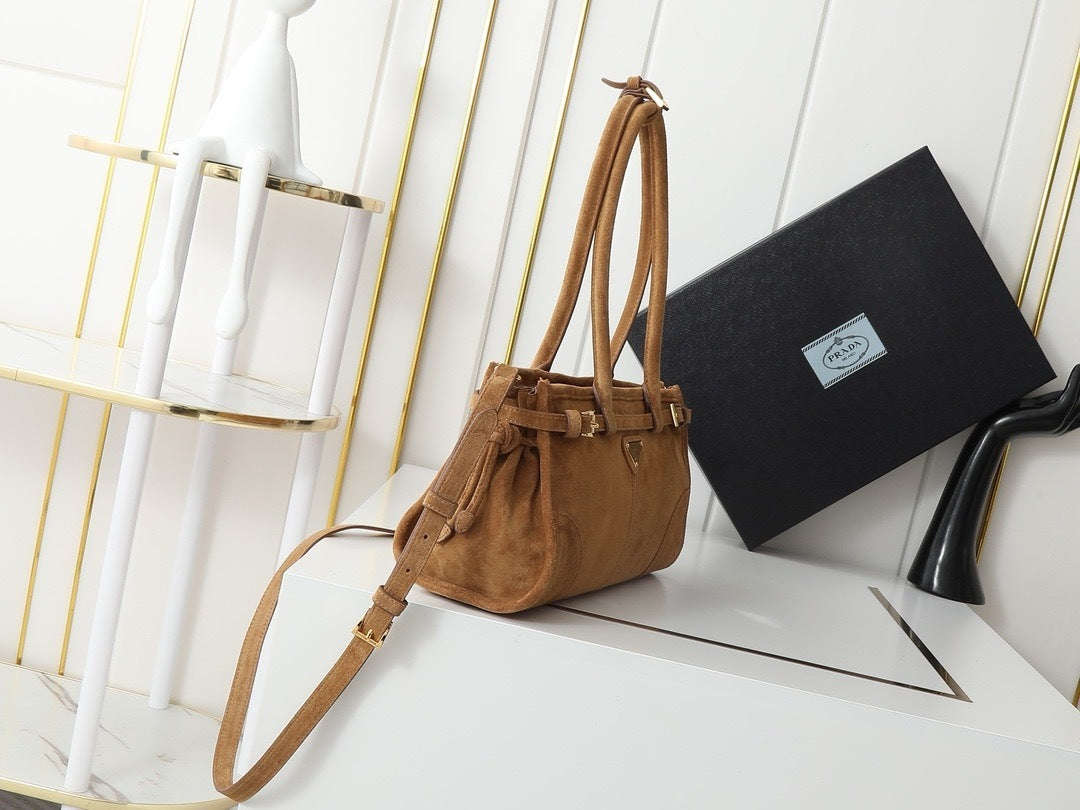 New Release P : 2024 LuxSoft Suede Small Handbag