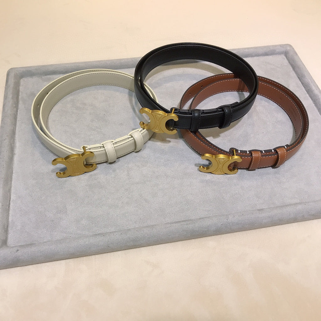 Reversible Taurillon Leather Belt : 2.5 CM