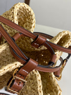 Mini Raffia Bucket Bag - (Premium Quality)