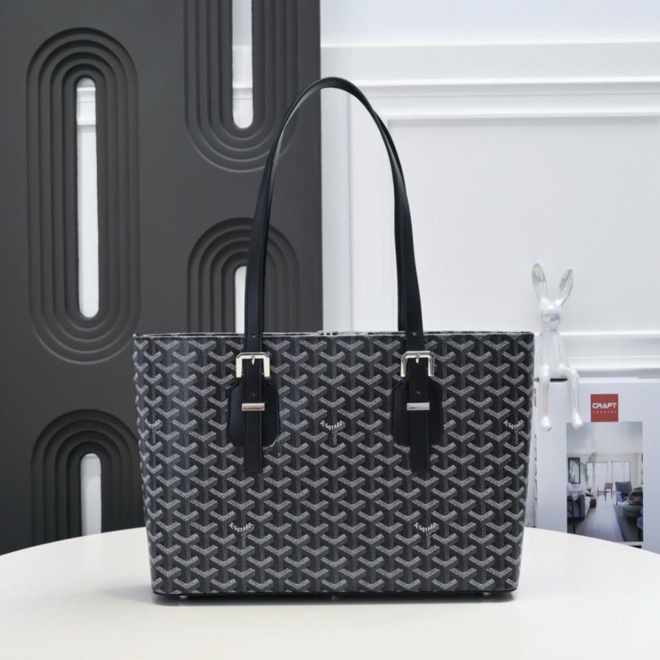 Vintage Tote Bag | Double Zip Design & Adjustable Handles