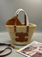 Raffia Handwoven Mini Tote Bag | Moroccan Craft