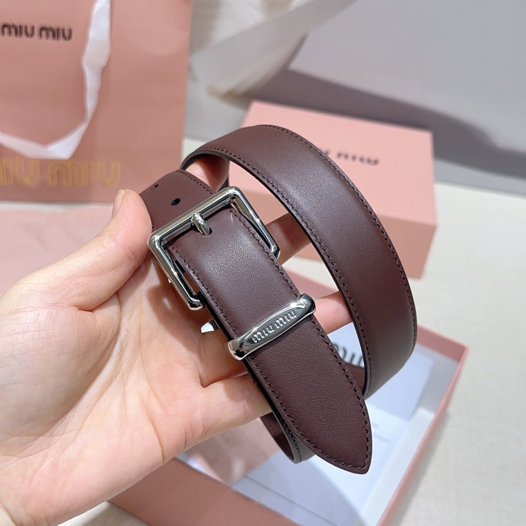 3.0cm Double-Sided Genuine Leather Belt