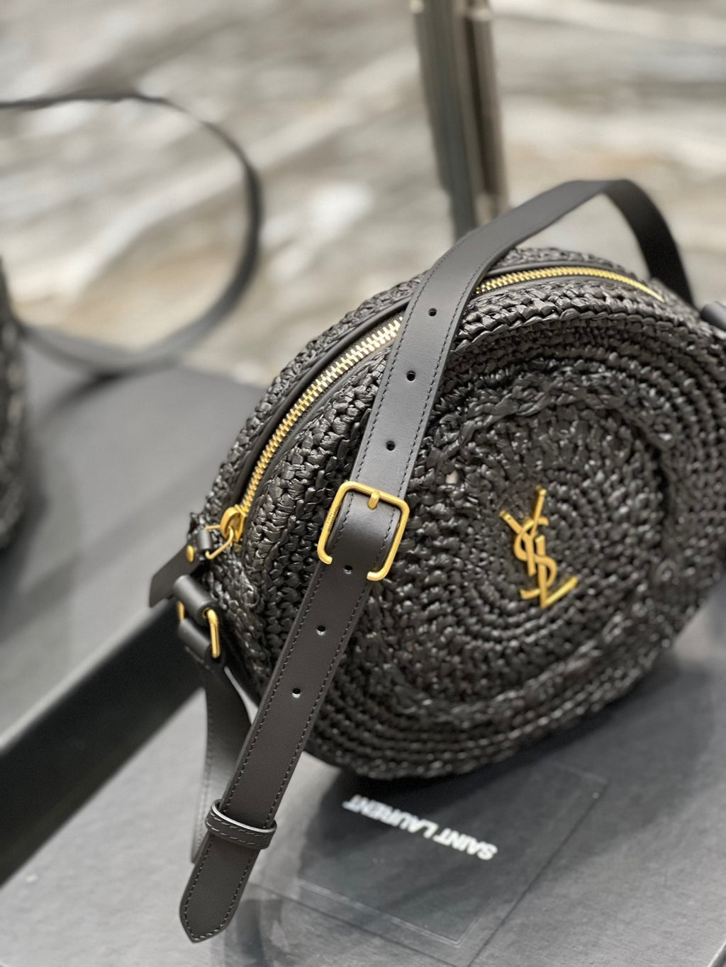 Premium Quality Round Raffia Woven Bag