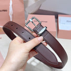 3.0cm Double-Sided Genuine Leather Belt