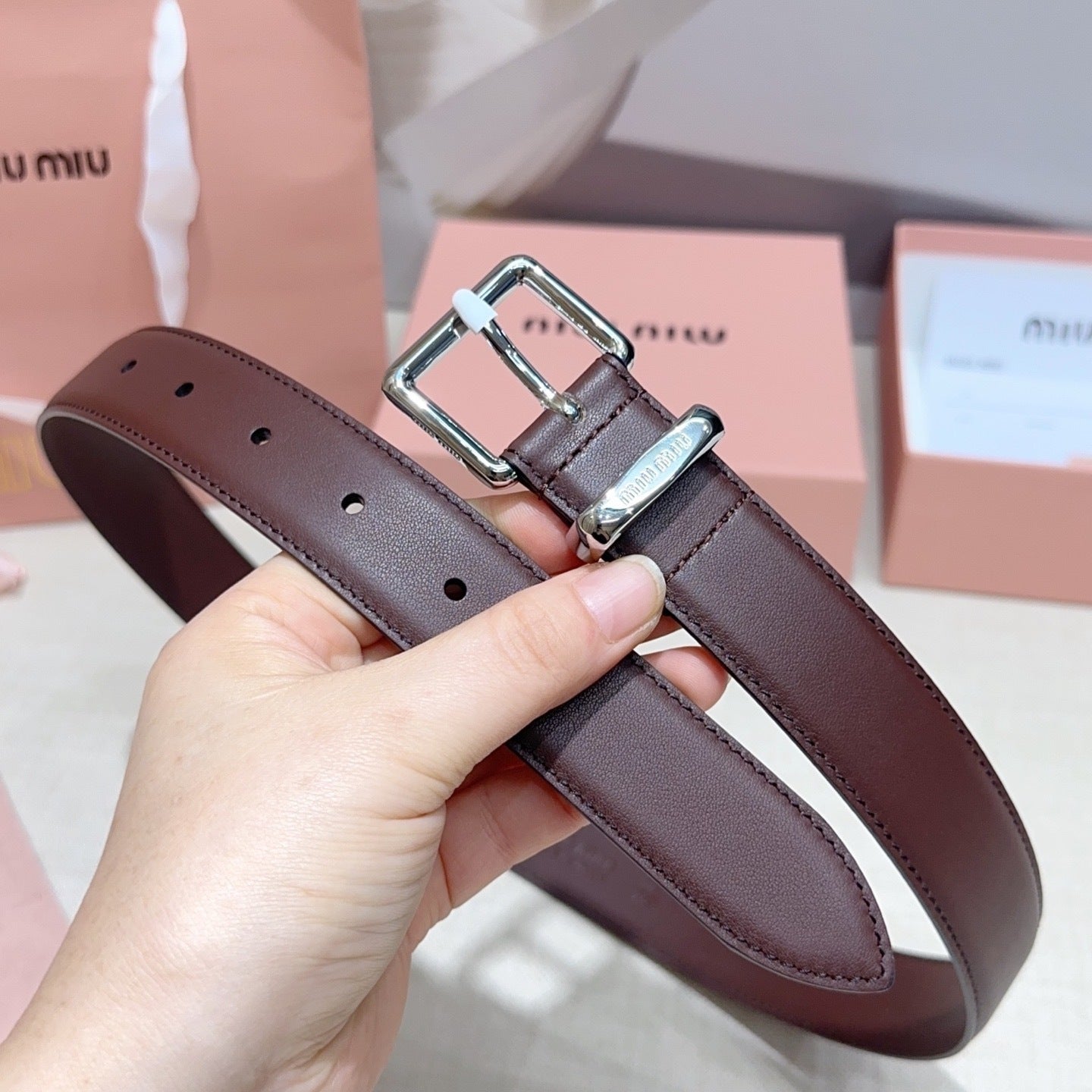 3.0cm Double-Sided Genuine Leather Belt