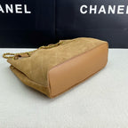 Quilted Suede shoulder bag