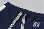 Contrast-Stitch Embroidered Tracksuit Set