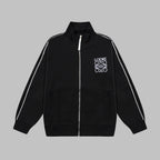 Contrast-Stitch Embroidered Tracksuit Set