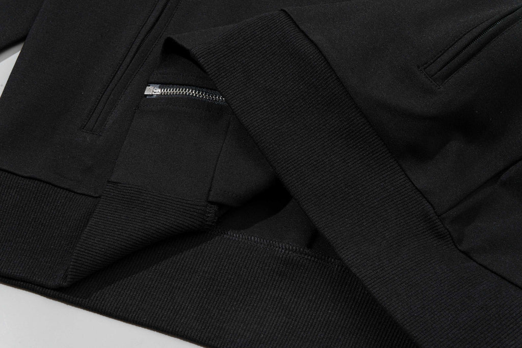 Contrast-Stitch Embroidered Tracksuit Set
