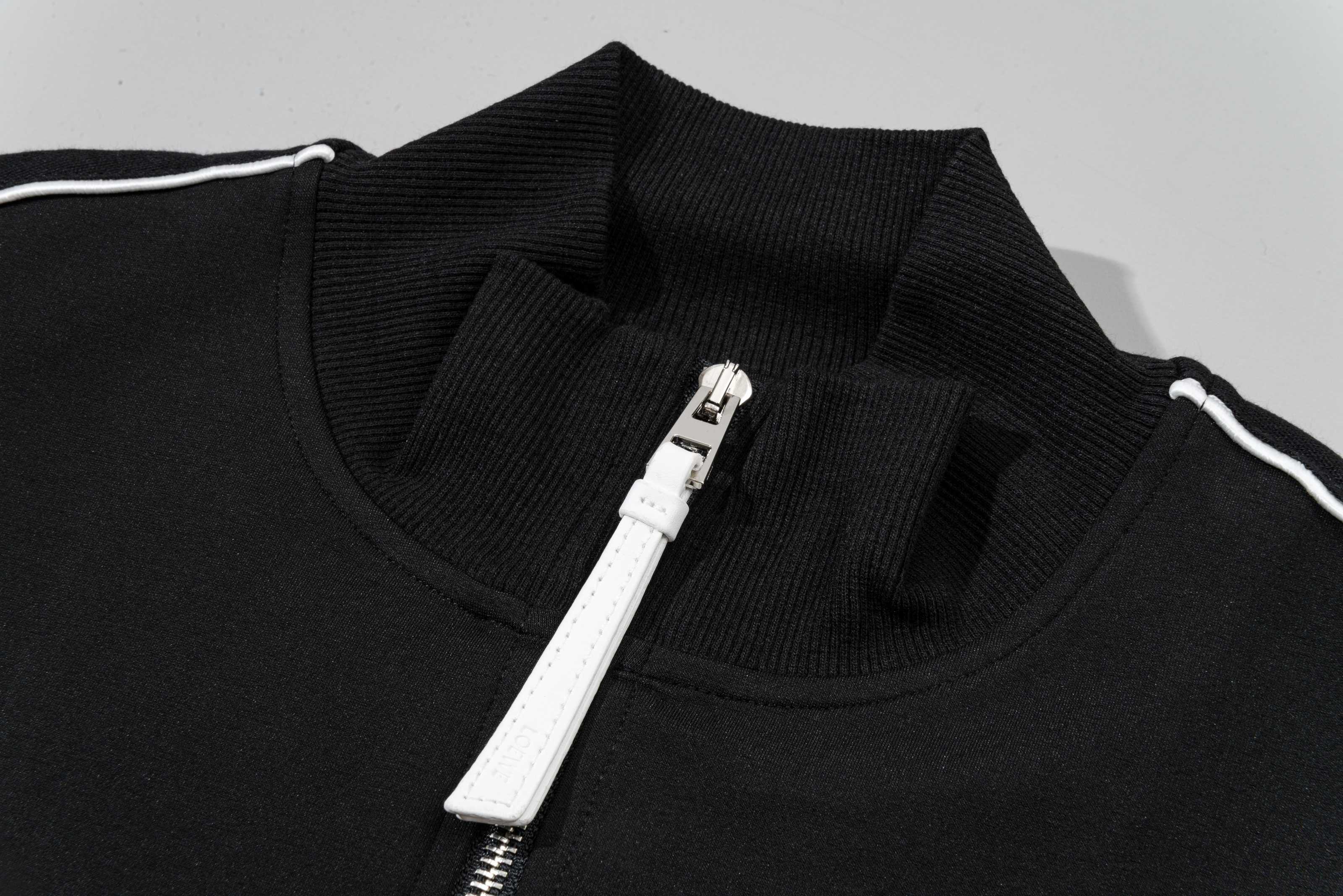 Contrast-Stitch Embroidered Tracksuit Set