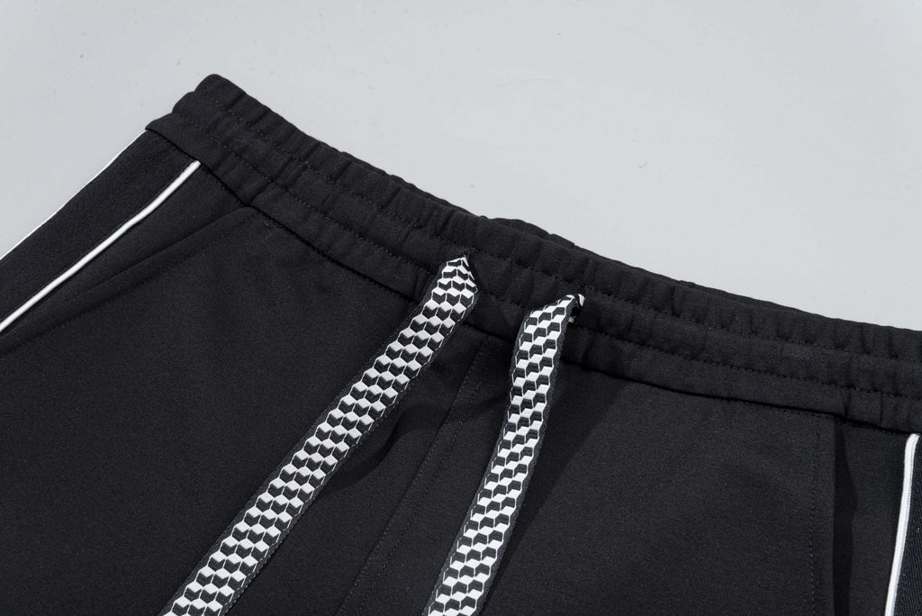 Contrast-Stitch Embroidered Tracksuit Set