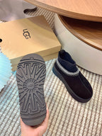 U*G 2025 Ethnic Style Wool Sock Snow Boots