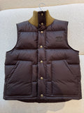 Padded Down Vest – Chocolate Brown