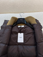 Padded Down Vest – Chocolate Brown