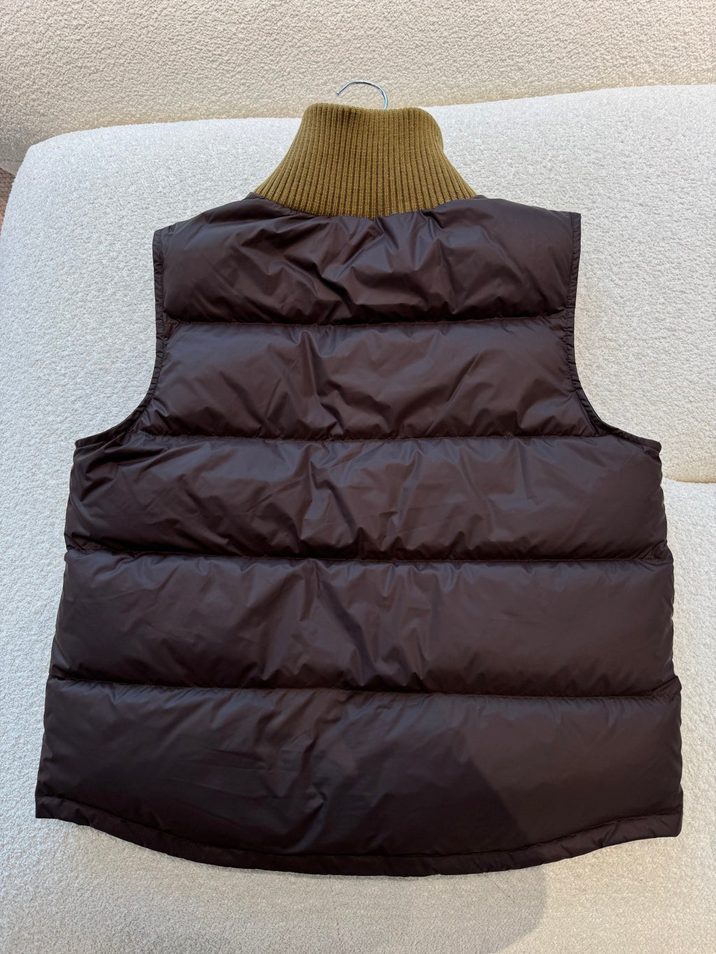 Padded Down Vest – Chocolate Brown
