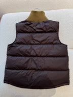 Padded Down Vest – Chocolate Brown