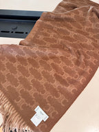 Luxury Double-Sided Contrast Cashmere Scarf — 100% Cashmere — 36 × 190 cm