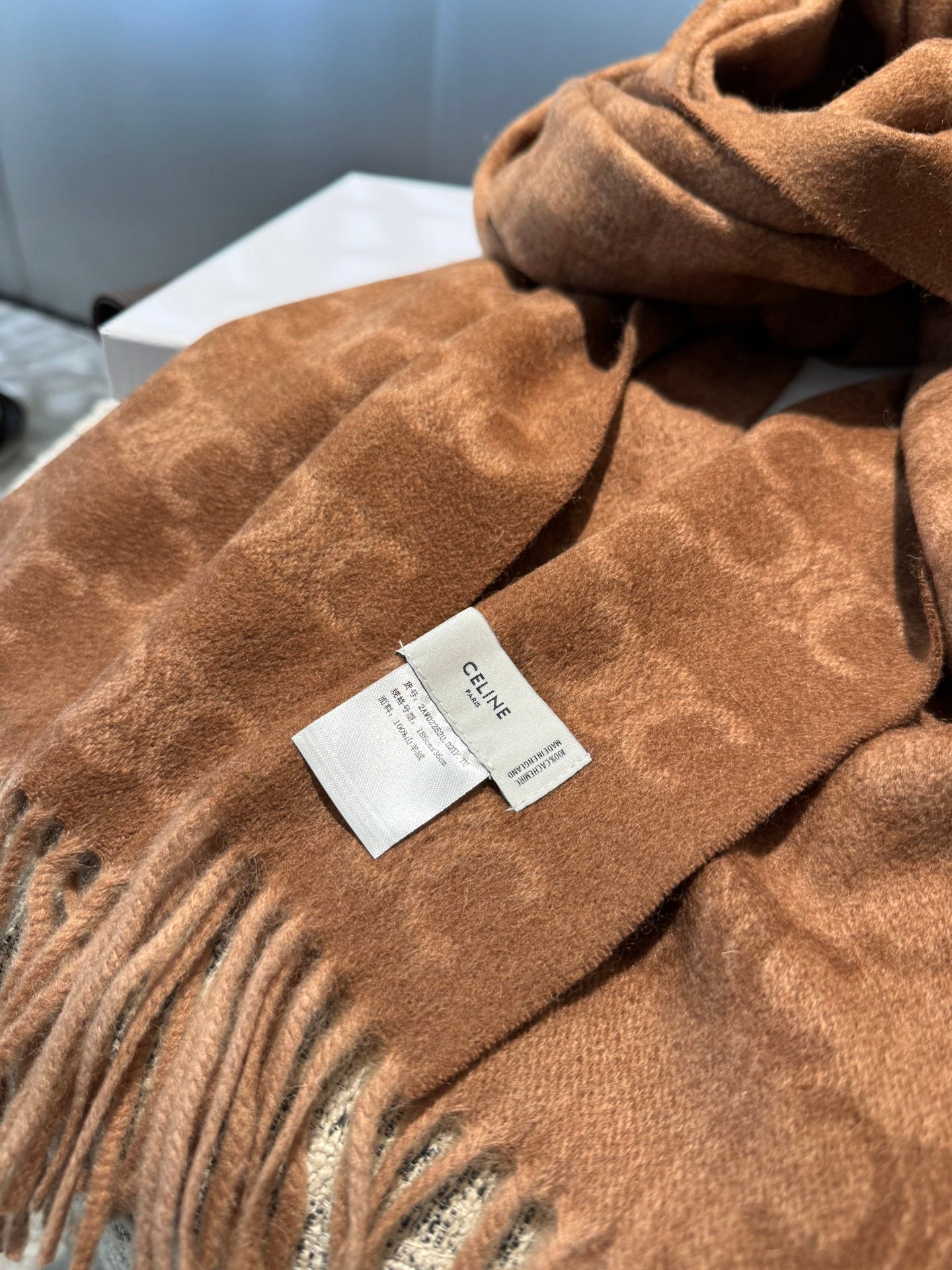 Luxury Double-Sided Contrast Cashmere Scarf — 100% Cashmere — 36 × 190 cm