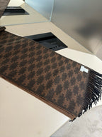 Luxury Double-Sided Contrast Cashmere Scarf — 100% Cashmere — 36 × 190 cm