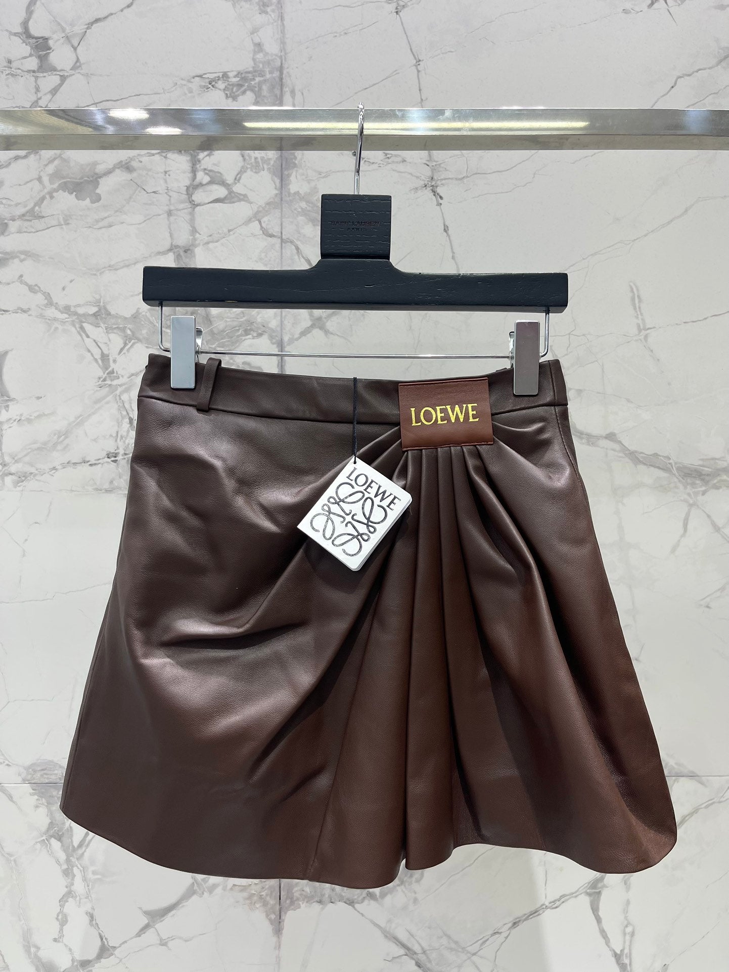 Asymmetrical Pleated A-Line Mini Skirt