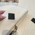 3-Piece Winter Knit Beanie Set — Wool Blend, Fold-Over Design