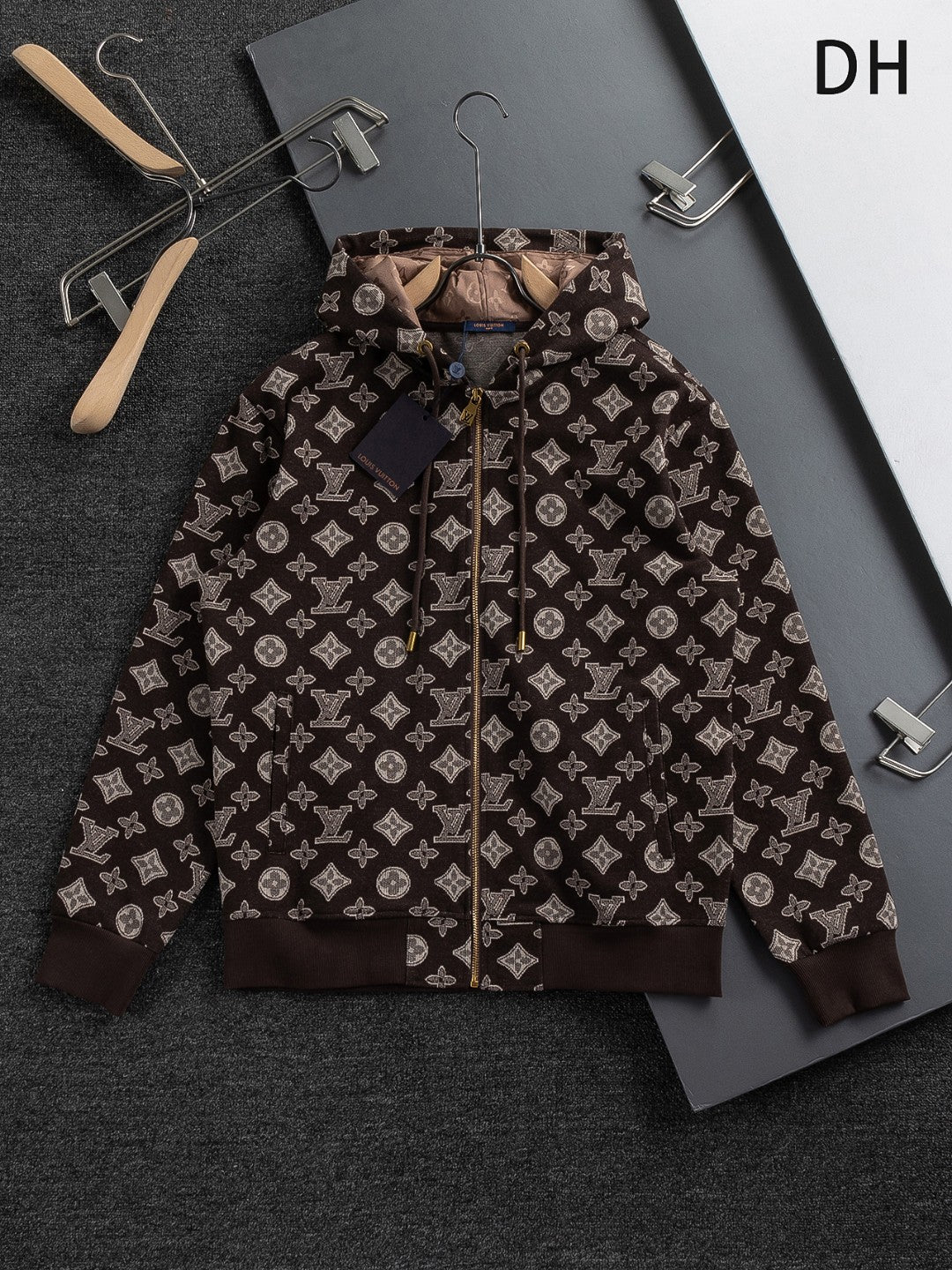 Premium Jacquard Clover Hoodie – Heavyweight Cotton | Unisex Fall/Winter Collection