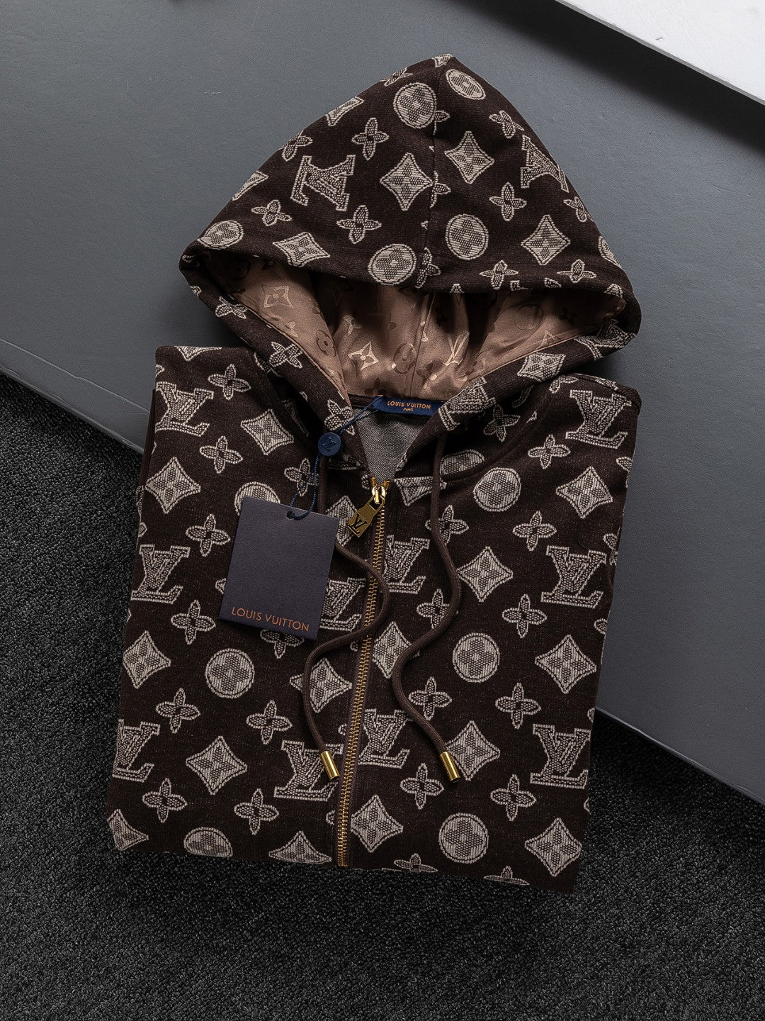 Premium Jacquard Clover Hoodie – Heavyweight Cotton | Unisex Fall/Winter Collection
