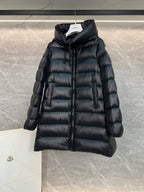 Women’s Mid-Length Hooded Down Jacket – A-Line Silhouette