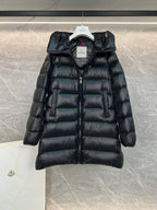 Women’s Mid-Length Hooded Down Jacket – A-Line Silhouette