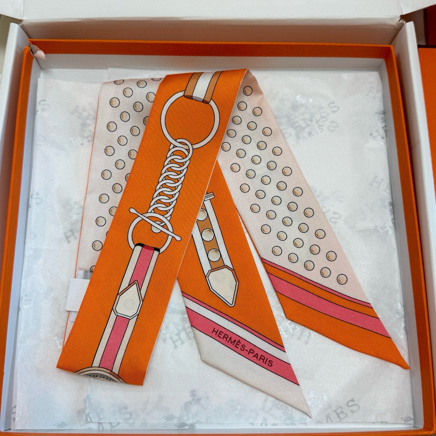 Premium Silk Twilly Scarf – Grand Celebration Edition